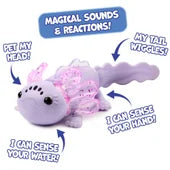 Fingerlings Interactive Pet Baby Axolotl Auggie Purple