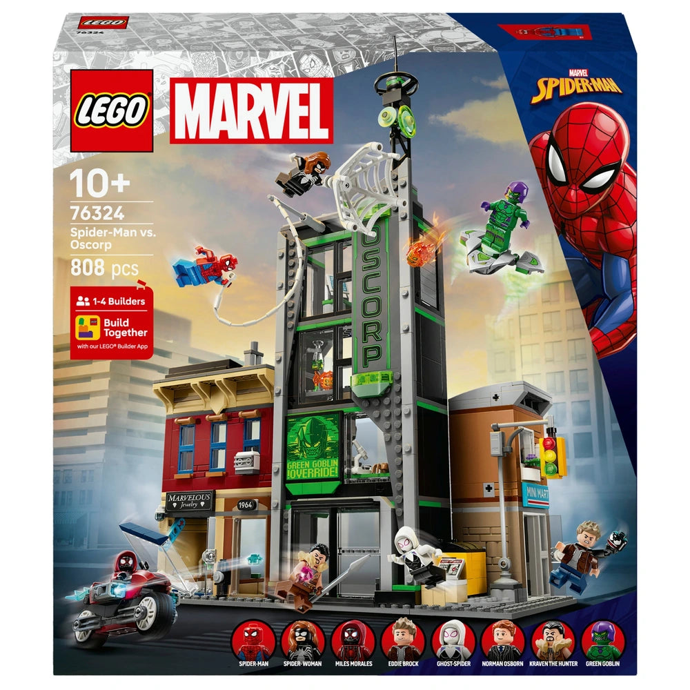 LEGO Marvel 76324 Spider-Man vs. Oscorp Set