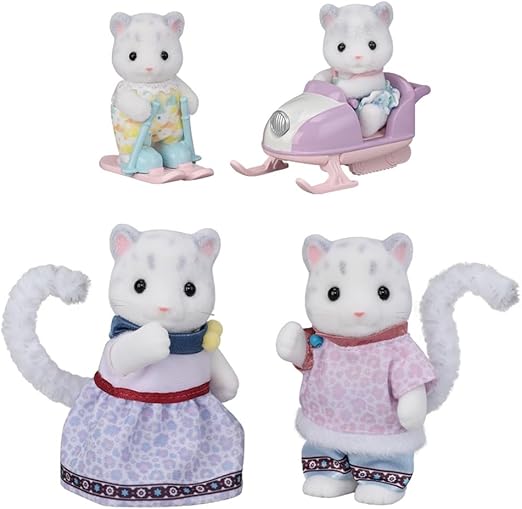 Sylvanian Snow Leopard Family