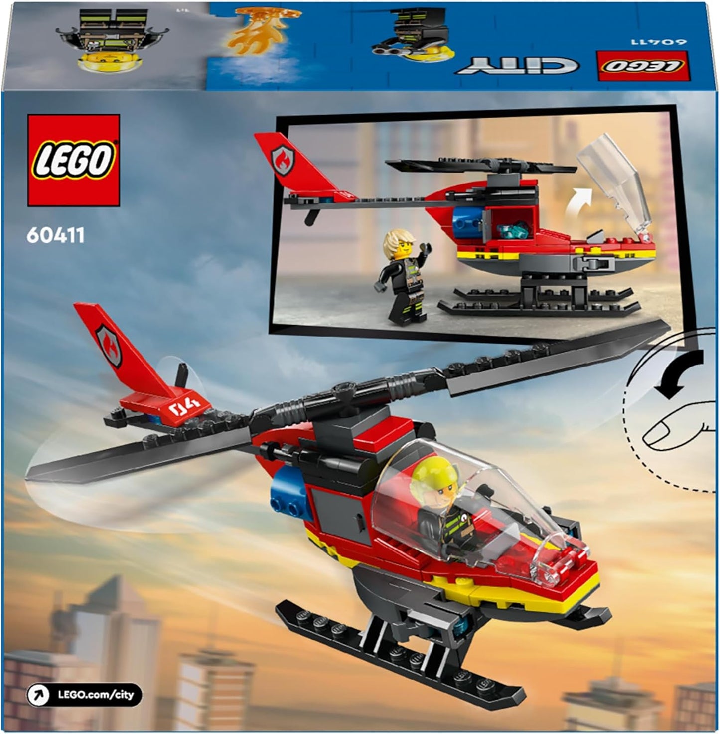 LEGO City Fire Rescue Helicopter 60411