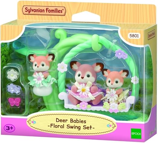 Sylvanian Families -Deer Babies Floral Swing Set- 5801