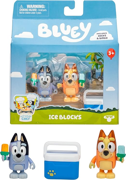 Bluey Let's Play Chef 2-Pack Toy Figure Playset