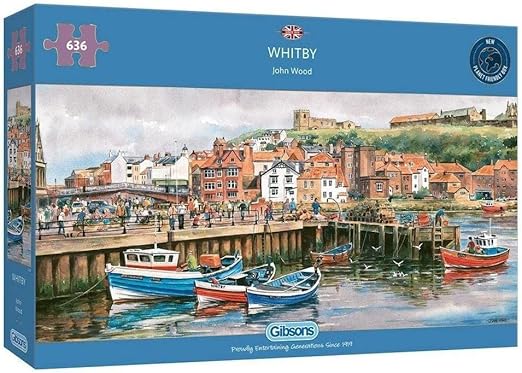 Whitby | 636 Piece Jigsaw Puzzle | Panoramic Coastal Puzzle