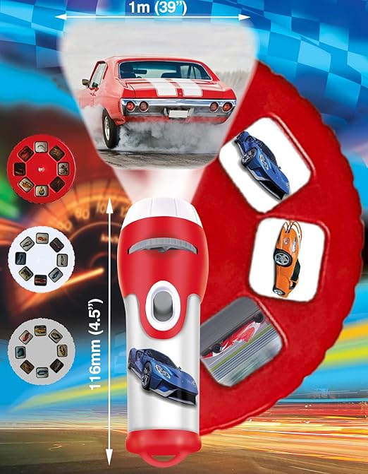 Brainstorm Super Cars Torch & Projector