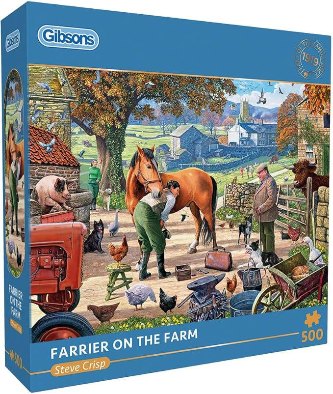 Gibsons Farrier on the Farm 500 Piece Jigsaw