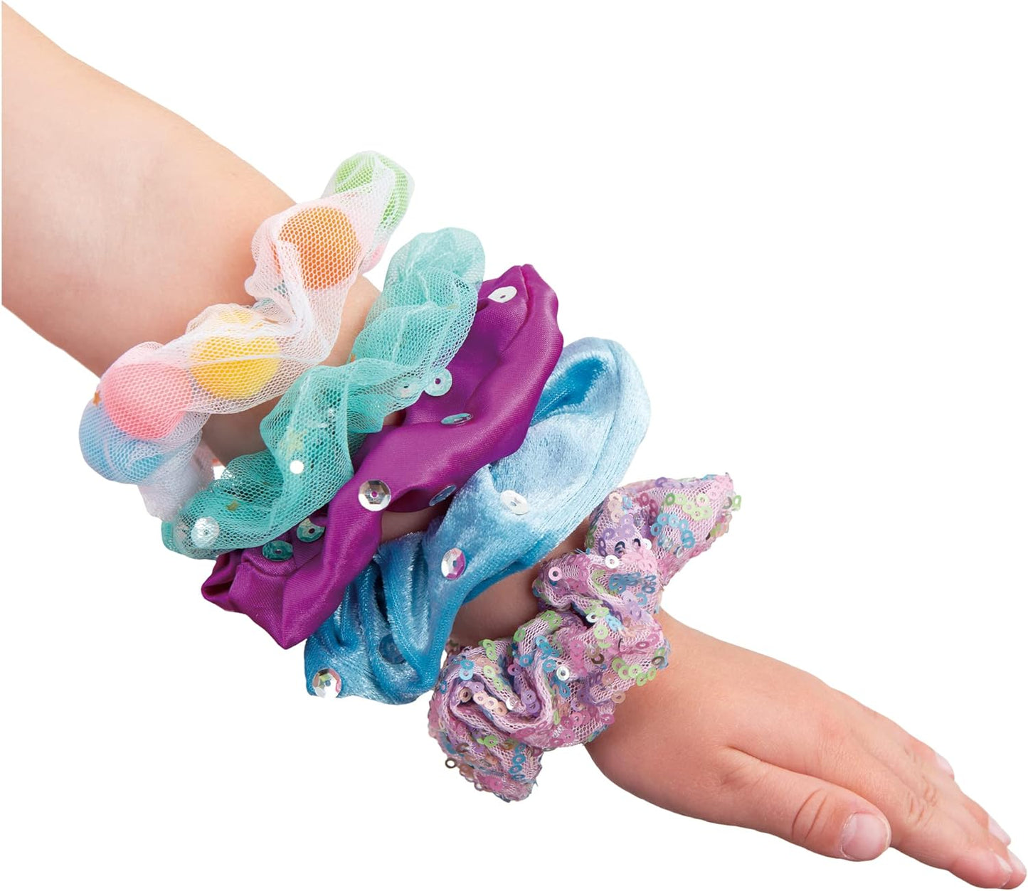 Galt Toys, Sparkly Scrunchies, Craft Kits for Kids