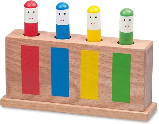 Galt Pop-Up Toy - Colourful Wooden Sensory Toy