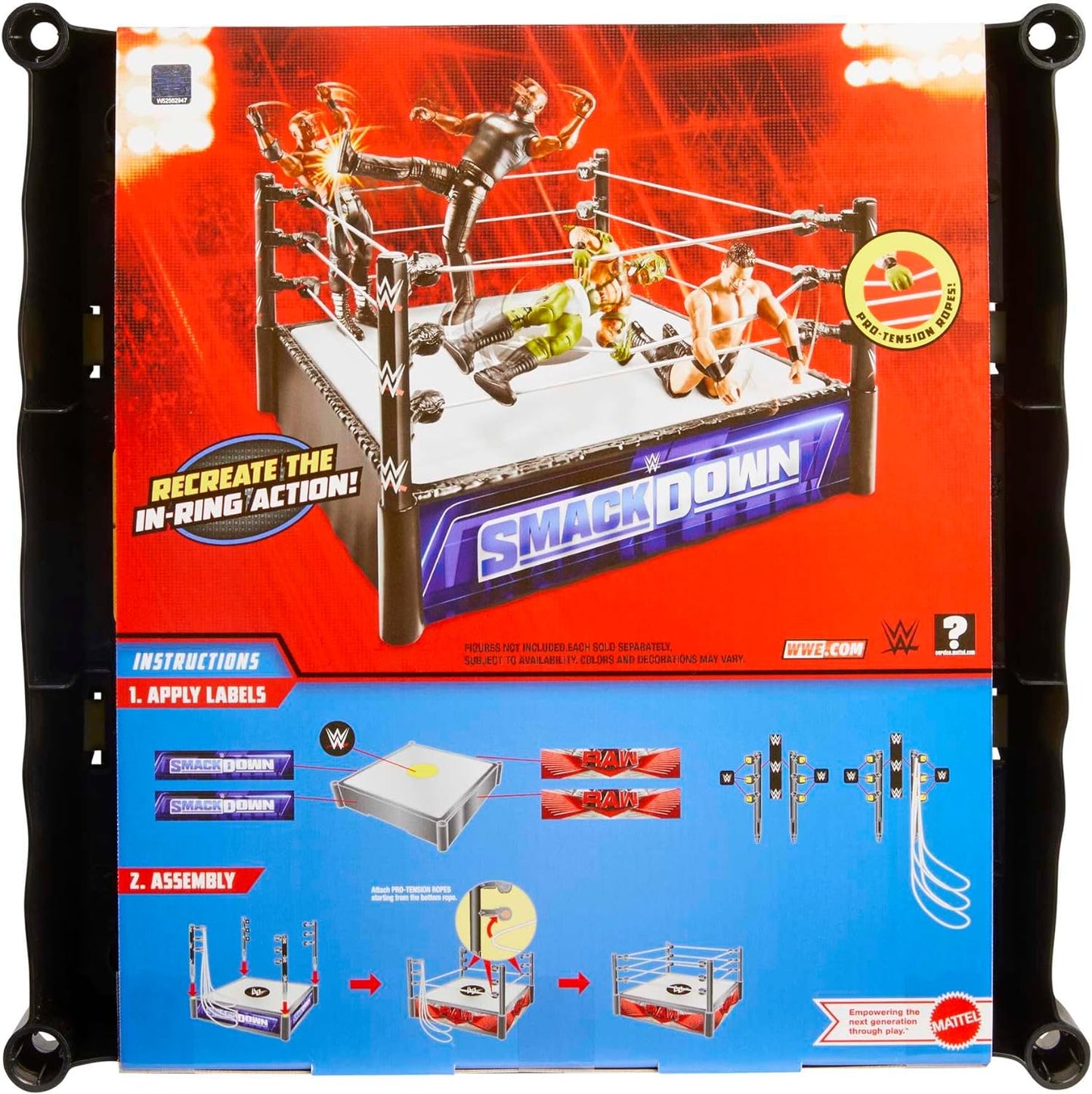 WWE Superstar Ring, 14 inches with Spring-Loaded Mat