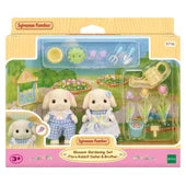 Sylvanian Families Flora Rabbit Sister & Brother Blossom Gardening Set
