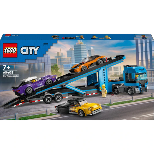 LEGO City 60408 Car Transporter Truck with Sports Cars Set