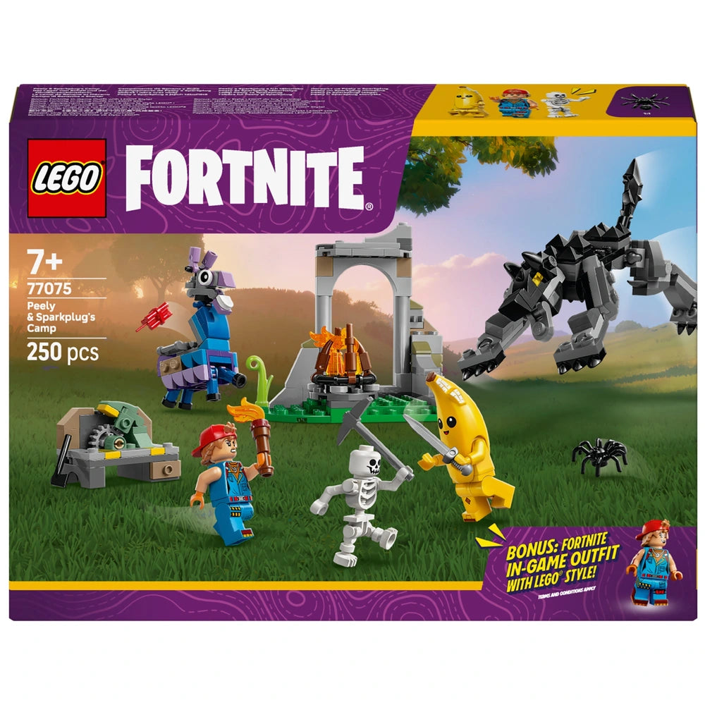 LEGO Fortnite 77075 Peely & Sparkplug's Camp Set