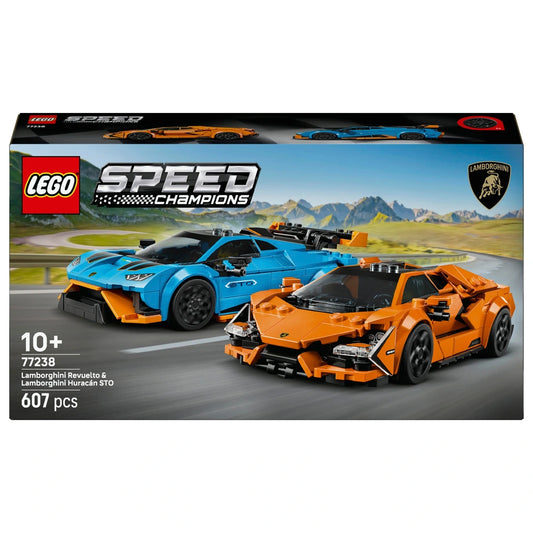 LEGO Speed Champions 77238 Lamborghini Revuelto & Huracan STO Set