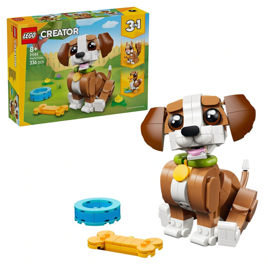 LEGO Creator 31382 3-in-1 Cute Animals: Playful Puppy Dog Set