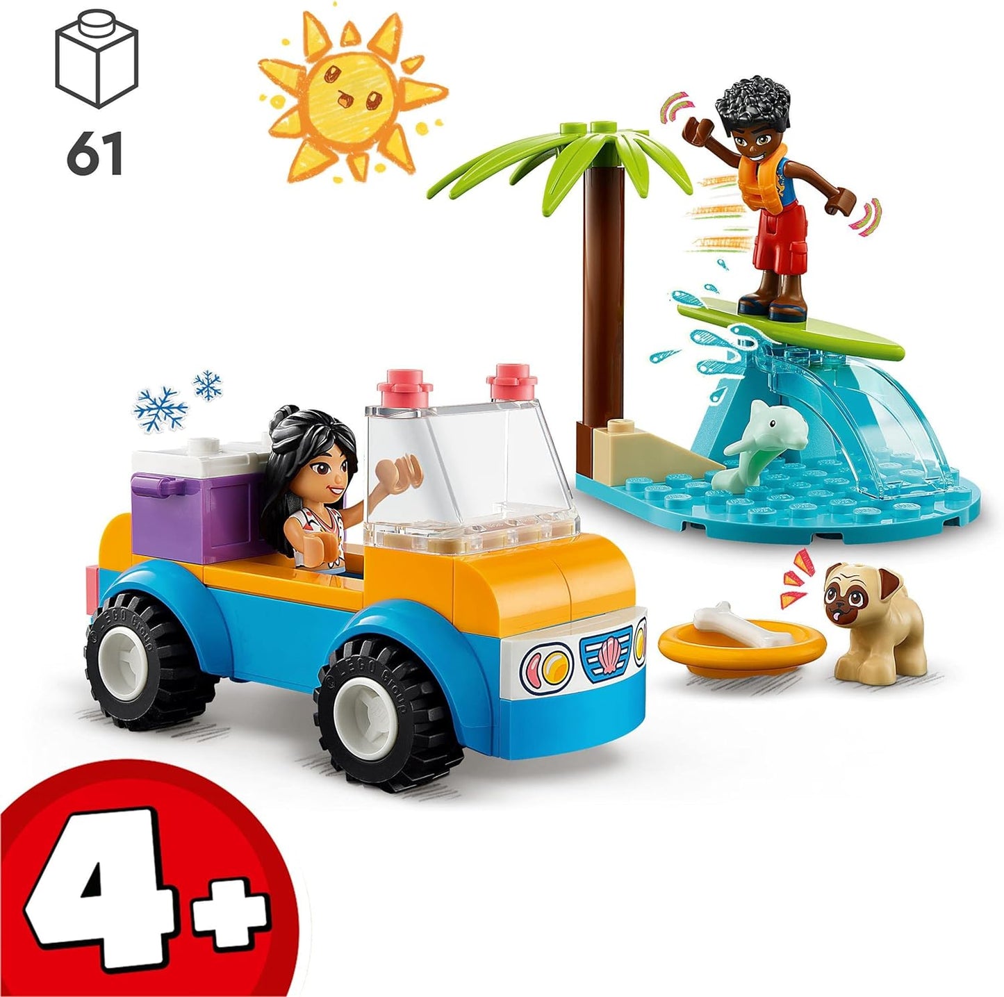 LEGO 41725 Friends Beach Buggy Fun Set