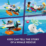LEGO Friends Sea Rescue Plane 41752 Building Toy, Creative Fun for Girls and Boys Ages 6+, Includes 2 Mini-Dolls and a White Whale Plus Lots of Accessories