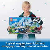 LEGO 60316 Building Set, City Police Station with Van, Garbage Truck and Helicopter