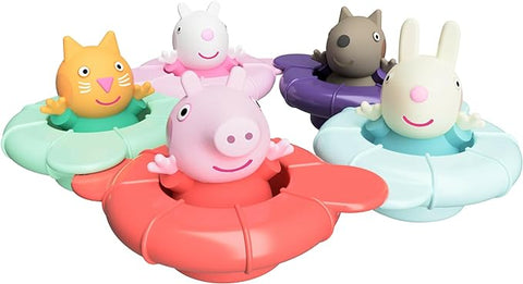 TOMY Toomies Peppa’s Pool Party - 5 Floating Connecting Ring Cups