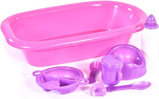 KandyToys Baby Doll Bath and Bottle
