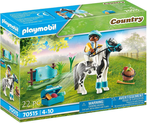 Playmobil 70515 Country Pony Farm Collectible Lewitzer Pony, Fun Imaginative Role-Play, PlaySets Suitable for Children Ages 4+