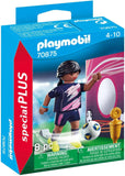 Playmobil 70875 Female Soccer Player, Fun Imaginative Role-Play, PlaySets Suitable for Children Ages 4+