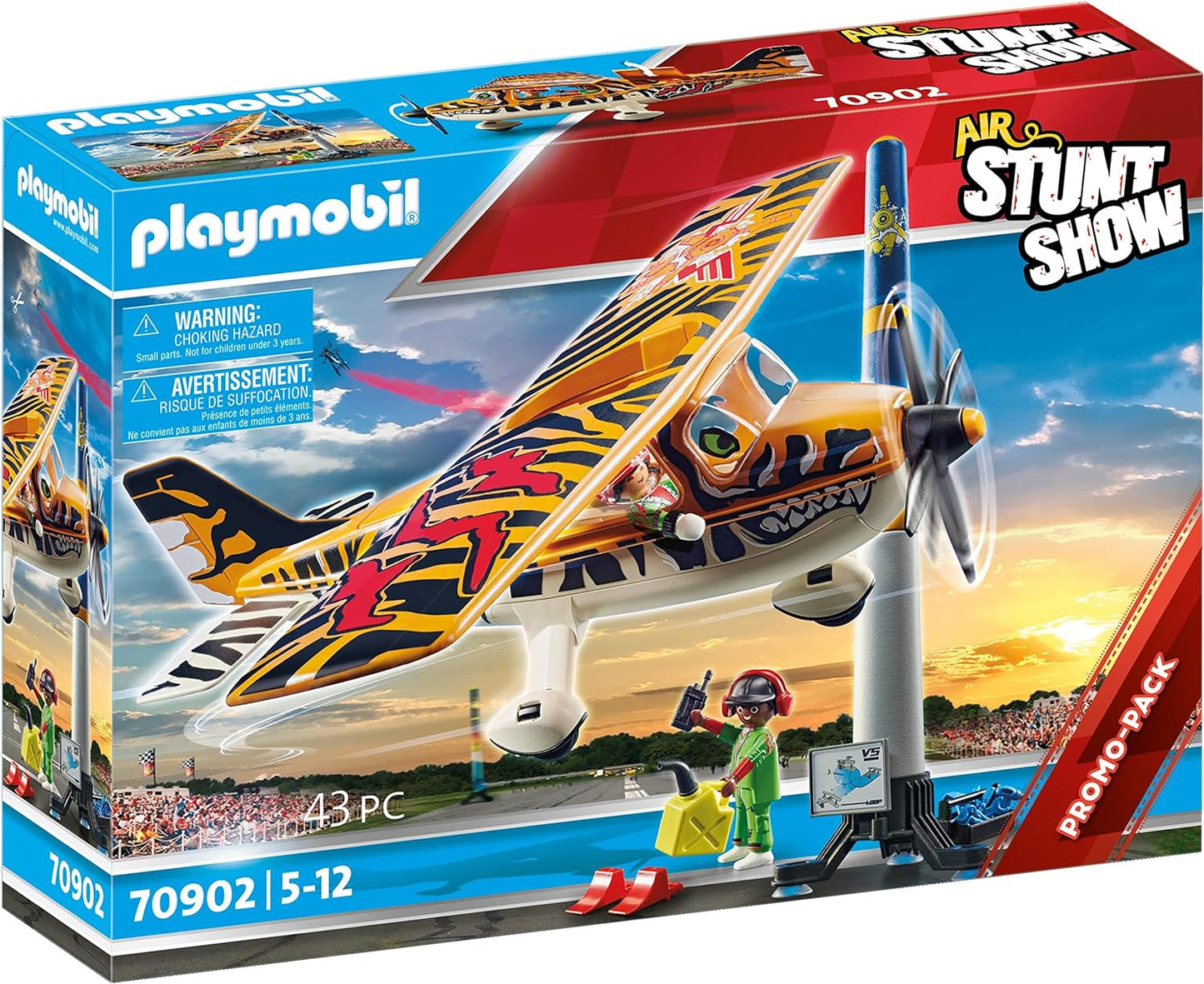 Playmobil 70902 Air Stunt Show Tiger Propeller Plane