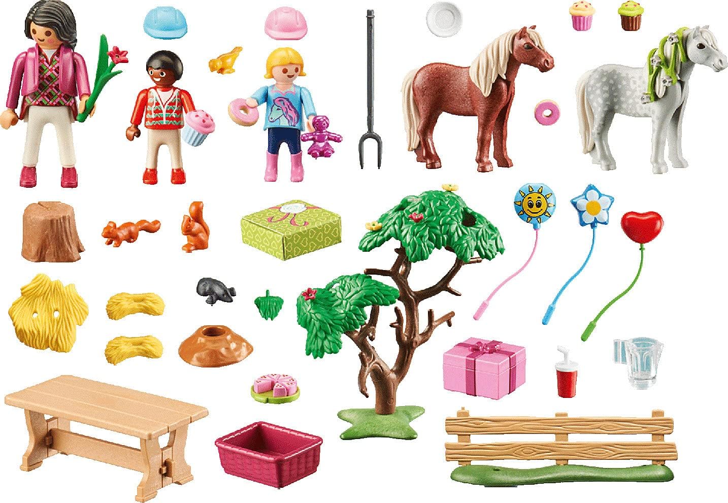 Playmobil 70997 Country Pony Farm Birthday Party, horse toys