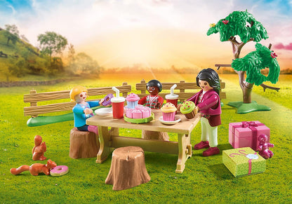 Playmobil 70997 Country Pony Farm Birthday Party, horse toys