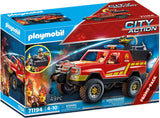 Playmobil 71194 City Action Fire Truck, fire Toy with Water pump, Fun Imaginative Role-Play, Playset Suitable for Children Ages 4+