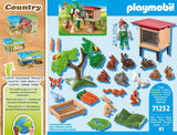 Playmobil 71252 Country Rabbit Hutch, Farm Animal Play Sets, Sustainable Toys, Fun Imaginative Role-Play, PlaySets Suitable for Children Ages 4+