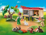 Playmobil 71252 Country Rabbit Hutch, Farm Animal Play Sets, Sustainable Toys, Fun Imaginative Role-Play, PlaySets Suitable for Children Ages 4+