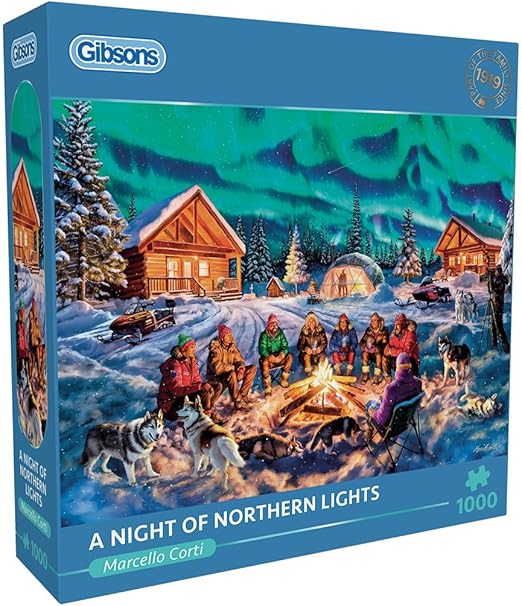 A Night of Northern Lights 1000 Piece Jigsaw Puzzle