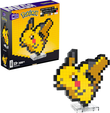 MEGA Pokémon Action Figure Building Set, Pikachu with 400 Pieces