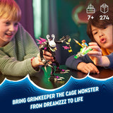 LEGO 71455 DREAMZzz Grimkeeper the Cage Monster Figure Set, Kids Transform Z-Blob into a Mini-Plane or Hoverbike, Includes 2 Minifigures from the TV Show