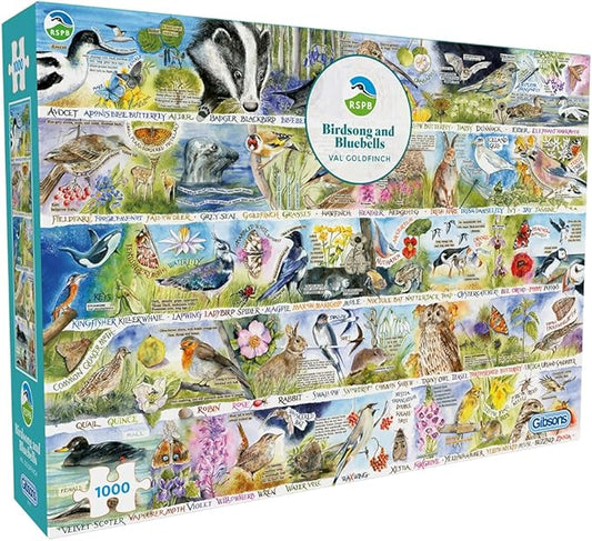 Gibsons RSPB Birdsong and Bluebells 1000 Piece Jigsaw