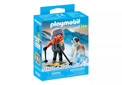 Playmobil 71741 Hiker with Saint Bernard