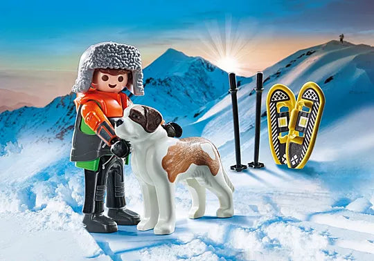 Playmobil 71741 Hiker with Saint Bernard