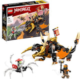 LEGO 71782 NINJAGO Cole’s Earth Dragon EVO, Upgradable Action Toy Figure for Kids