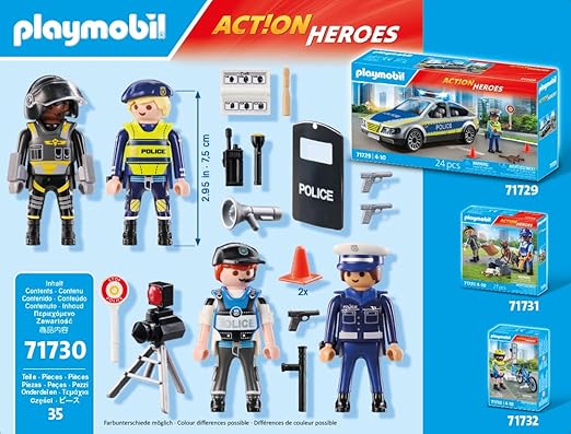 Playmobil | Action Heroes | Police Figure Set 71730