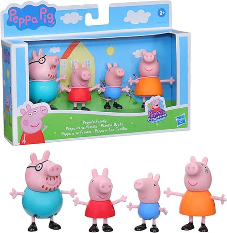 Peppa Pig Peppa's Adventures Peppa's Family Figure 4-Pack