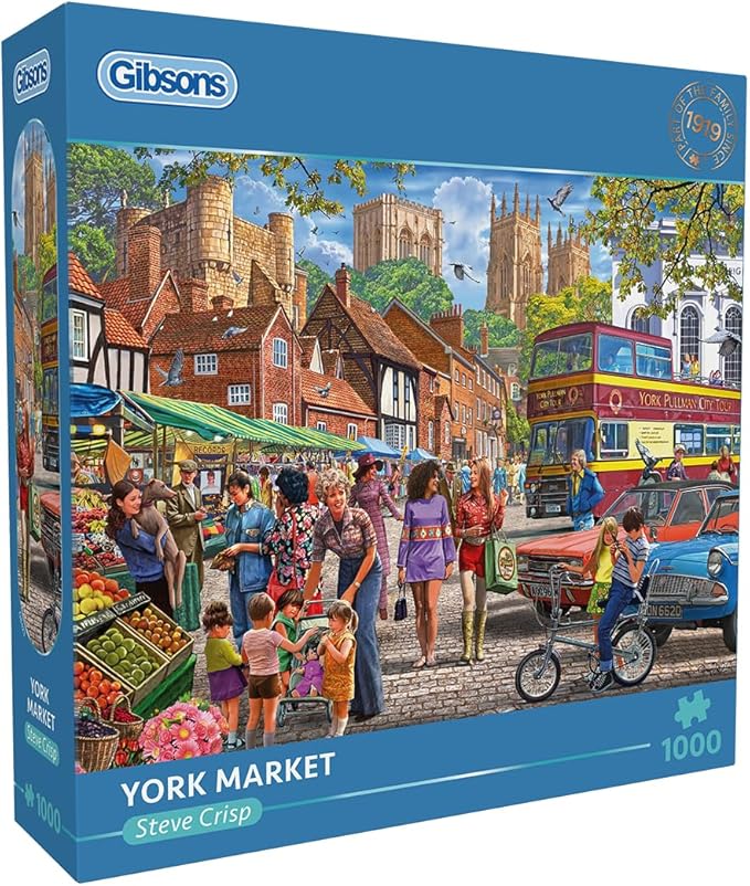 Gibsons York Market 1000 Piece Jigsaw Puzzle
