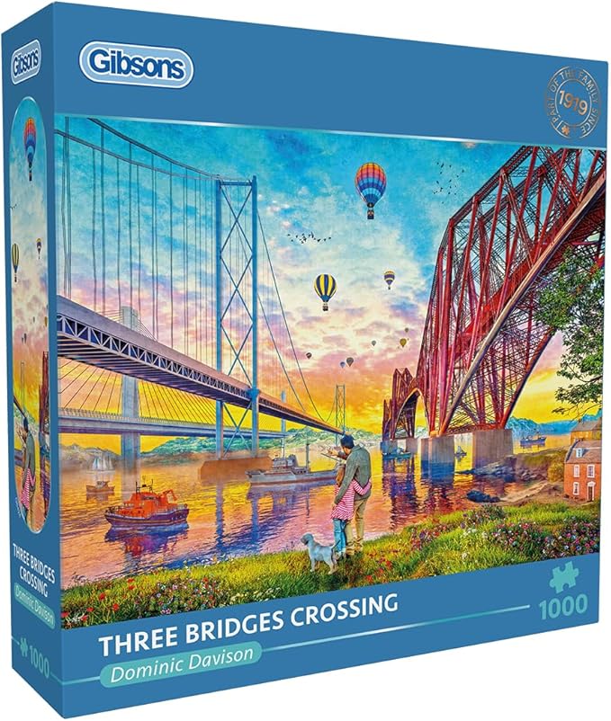 Gibsons Three Bridges Crossing 1000 Piece Jigsaw