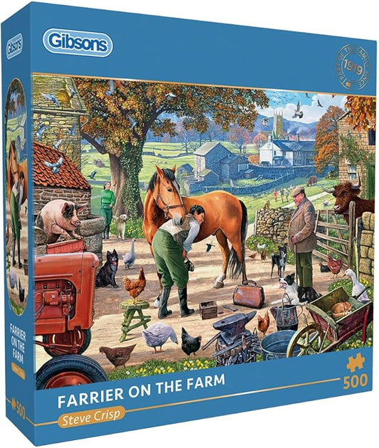 Gibsons Farrier on the Farm 500 Piece Jigsaw