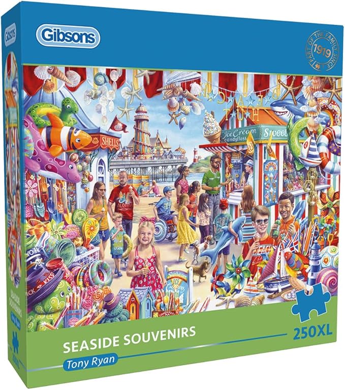 Gibsons Seaside Souvenirs Jigsaw Puzzle – 250XL Extra Large Pieces