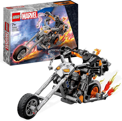 LEGO 76245 Marvel Ghost Rider Mech & Bike, Buildable Motorbike Toy With Movable Action Figure