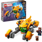 LEGO 76254 Marvel Baby Rocket's Ship Set, Guardians of the Galaxy Volume 3 Spaceship Building Toy for Kids with Raccoon Super Hero Minifigures