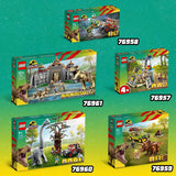 LEGO 76957 Jurassic Park Velociraptor Escape Dinosaur Toy for Boys, Girls, Kids Aged 4 and Up