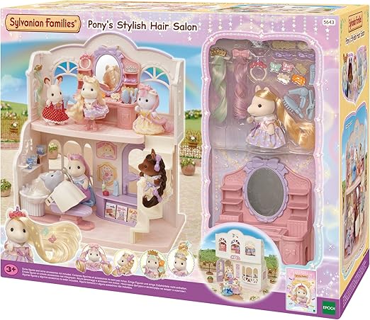 Sylvanian Families Pony's Stylish Hair Salon - dollhouse playset