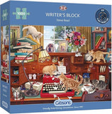 Writers Block | 1000 Piece Jigsaw Puzzle | Literary Books & Cats