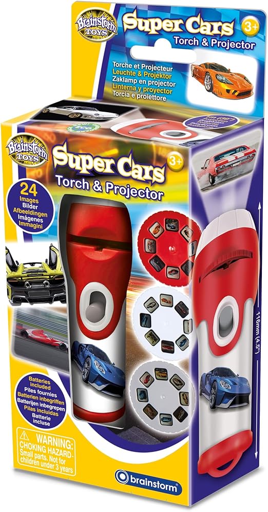 Brainstorm Super Cars Torch & Projector
