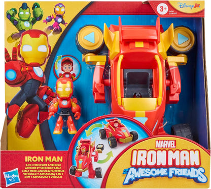 Iron Man and His Awesome Friends 2 in 1 Mech Suit & Vehicle